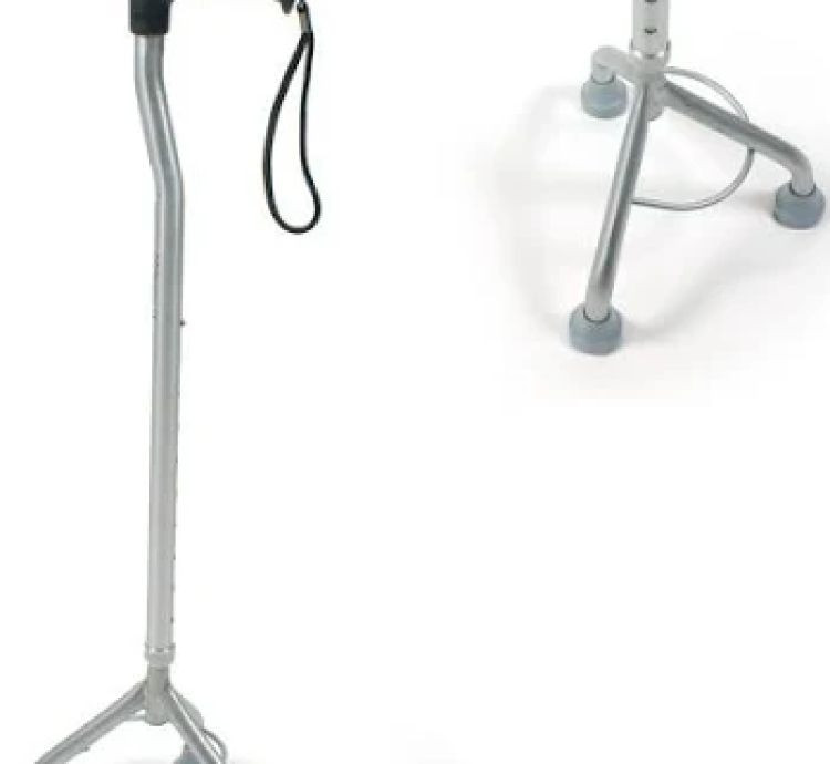 EXCLIQ Walking Stick Tripod Adjustable Lightweight Aluminum Walking Aid