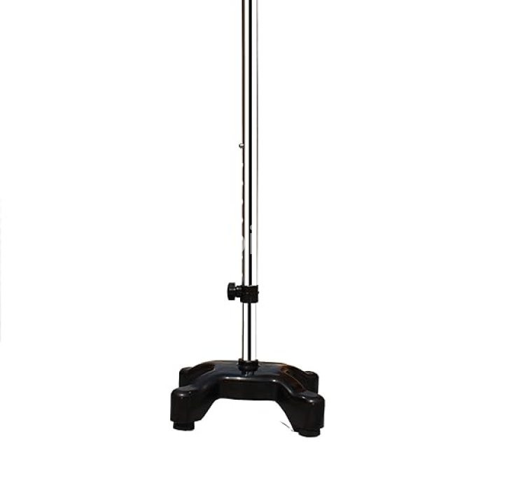 KDS Surgical 4-Leg Quadripod Walking Stick Height-Adjustable Iron Aid