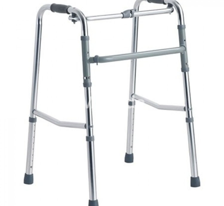 Foldable Aluminium Walker Lightweight Adjustable Walking Frame for Seniors