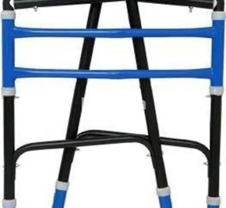 Roston Foldable Walker – Lightweight Adjustable Steel Walking Frame for Seniors