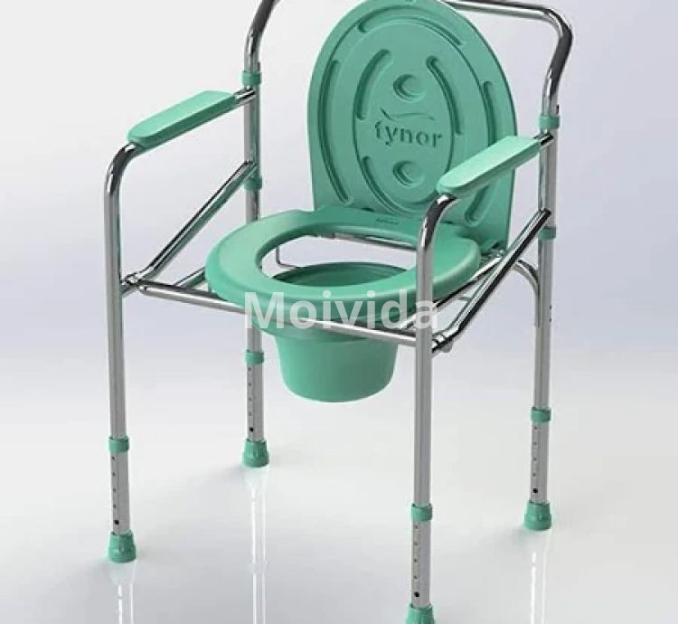 Tynor Commode Chair Adjustable Foldable Toilet Aid for Elderly Patients