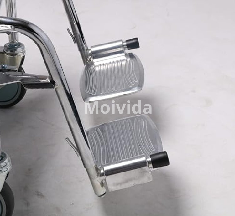 Mobility Kart Foldable Rolling Commode Wheelchair Portable Toilet Chair