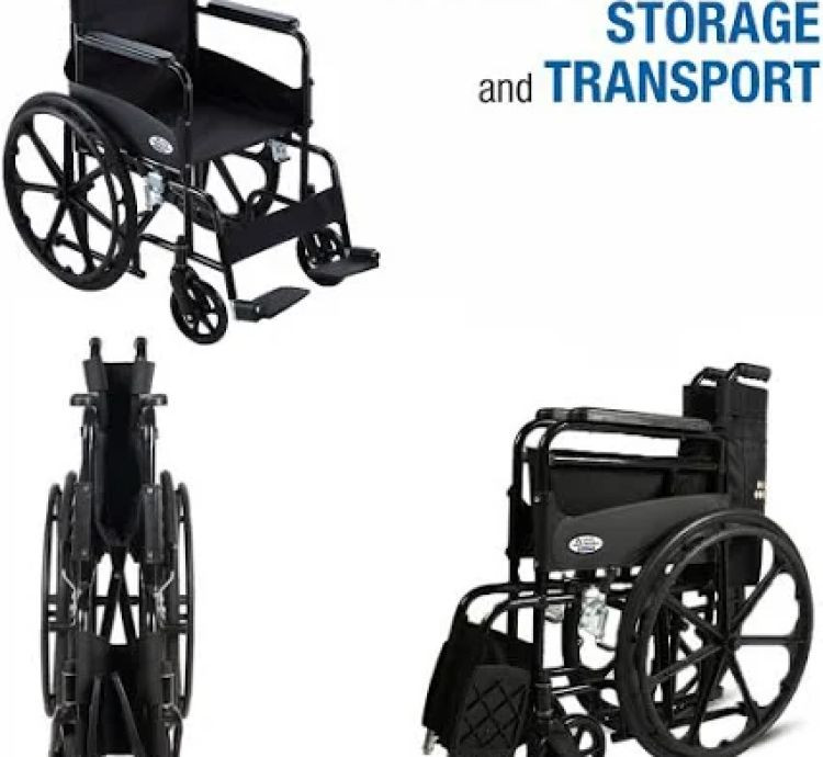 VMS Careline Select Plus Foldable Manual Wheelchair for Adults