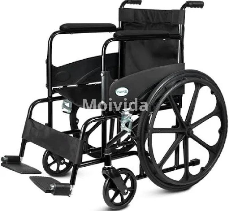 Venante Foldable Wheelchair Lightweight Self-Propelled Chair with Safety Belt
