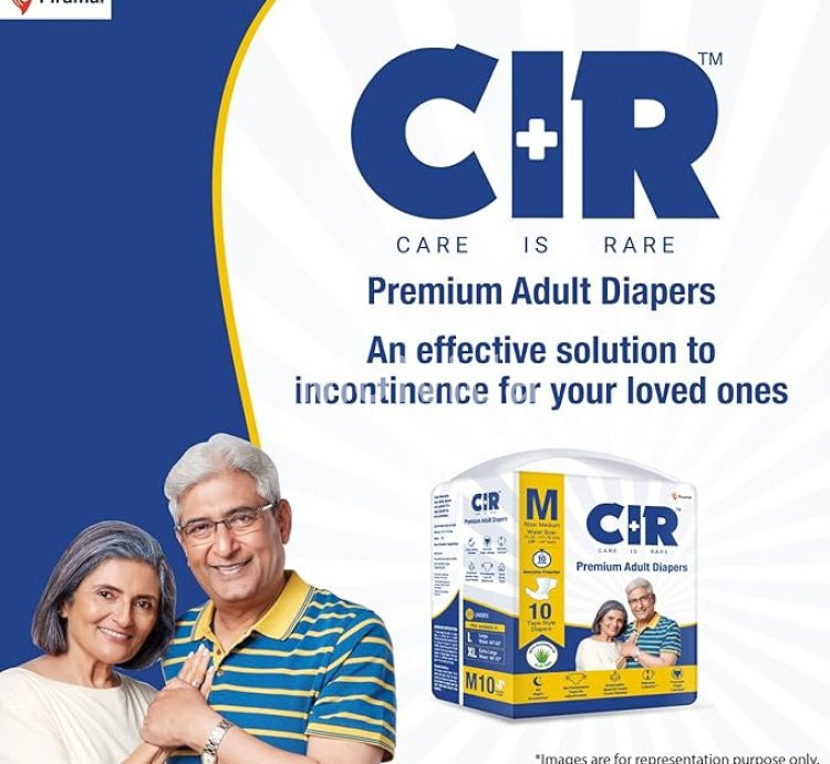 CIR Premium Adult Diaper Medium Tape Style with 10-Hour Protection