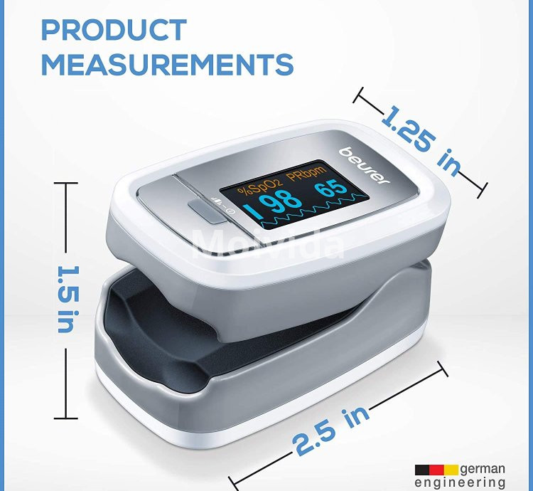 Beurer PO30 Fingertip Pulse Oximeter Accurate SpO2 & Pulse Rate Monitor