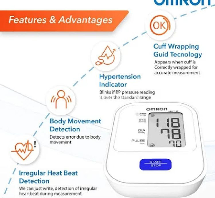 Omron HEM-7120 Automatic Blood Pressure Monitor with Intellisense