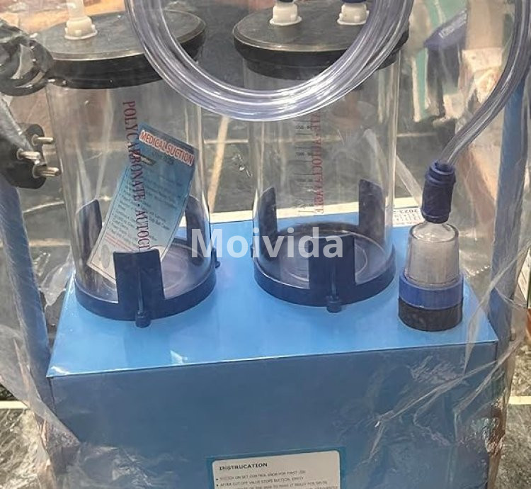 Electric Suction Machine ¼ HP Double 2000ml Jar with Copper Motor