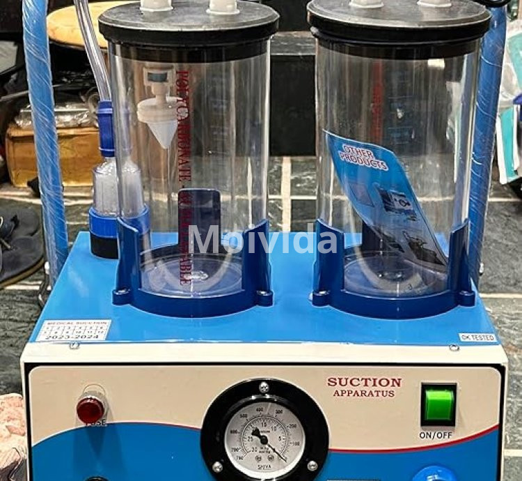 Electric Suction Machine ¼ HP Double 2000ml Jar with Copper Motor
