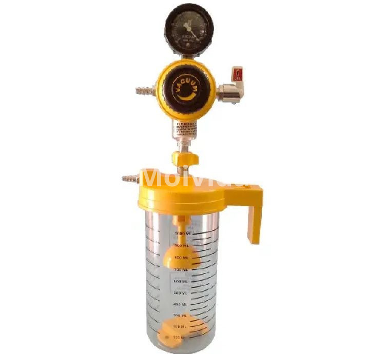 Ward Vacuum Regulator with 1000ml Jar Polycarbonate Suction Unit