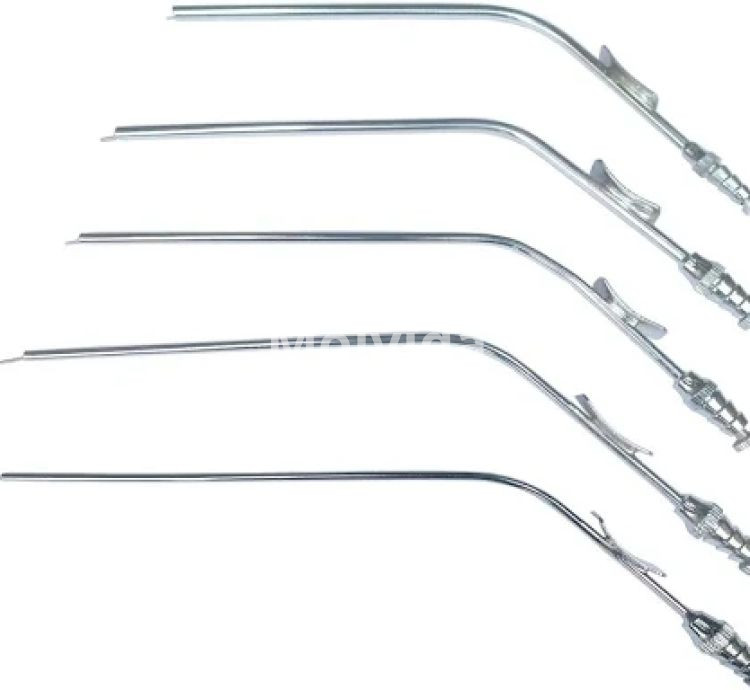 Vaishnav Surgical Aspiration Suction Tube 30cm Stainless Steel Cannula