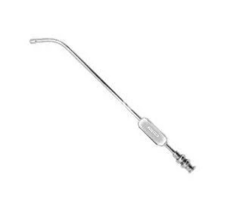 Vaishnav Surgical Aspiration Suction Tube 30cm Stainless Steel Cannula