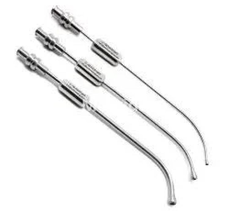 Vaishnav Surgical Aspiration Suction Tube 30cm Stainless Steel Cannula