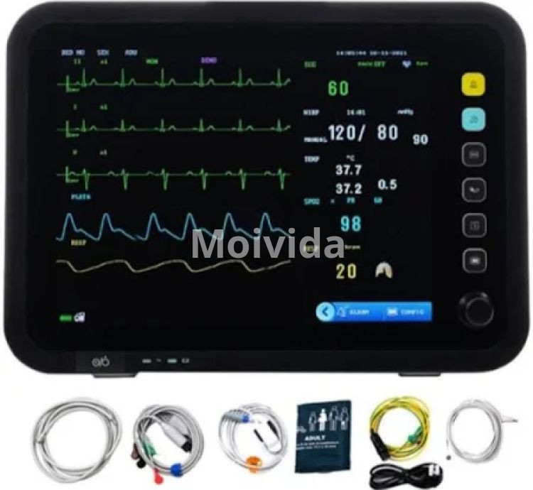 Yonker YK-8000C Patient Monitor 5-Parameter ICU Monitor 12.1" LCD