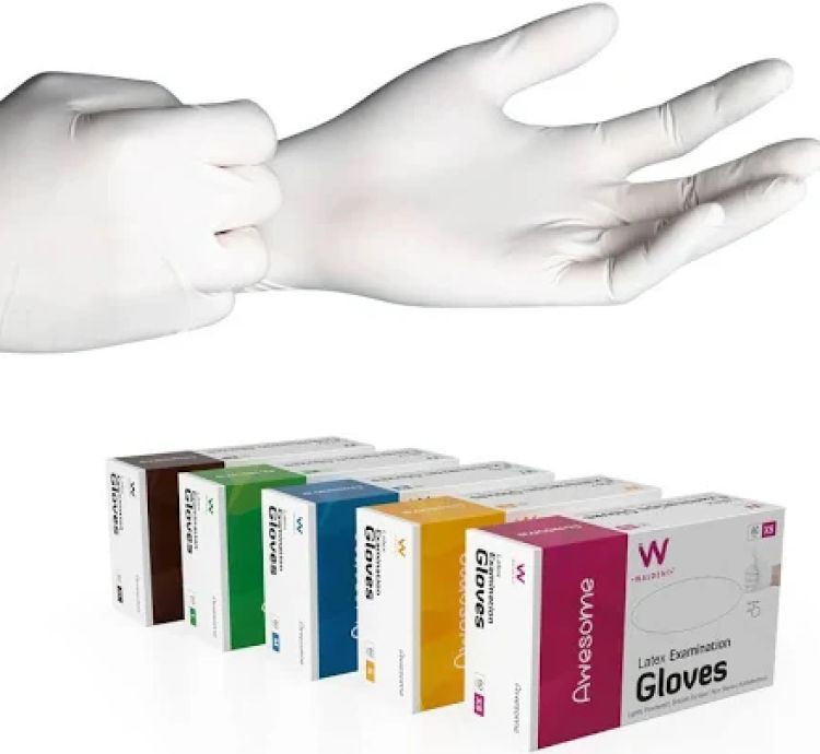 Waldent Latex Premium Examination Gloves Powdered Non-Sterile Grade