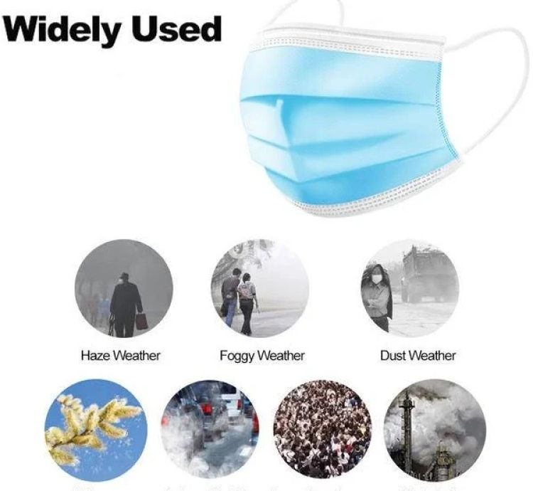 SG Health 3-Ply Surgical Face Mask Melt-Blown Layer Medical Pack of 50