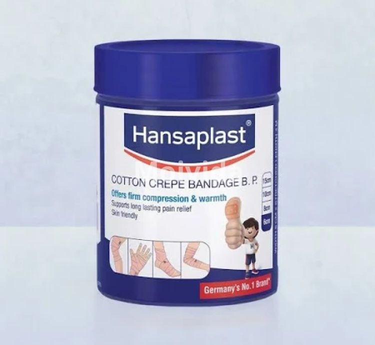 Hansaplast Cotton Crepe Bandage 6cm x 4m Premium Elastic Support