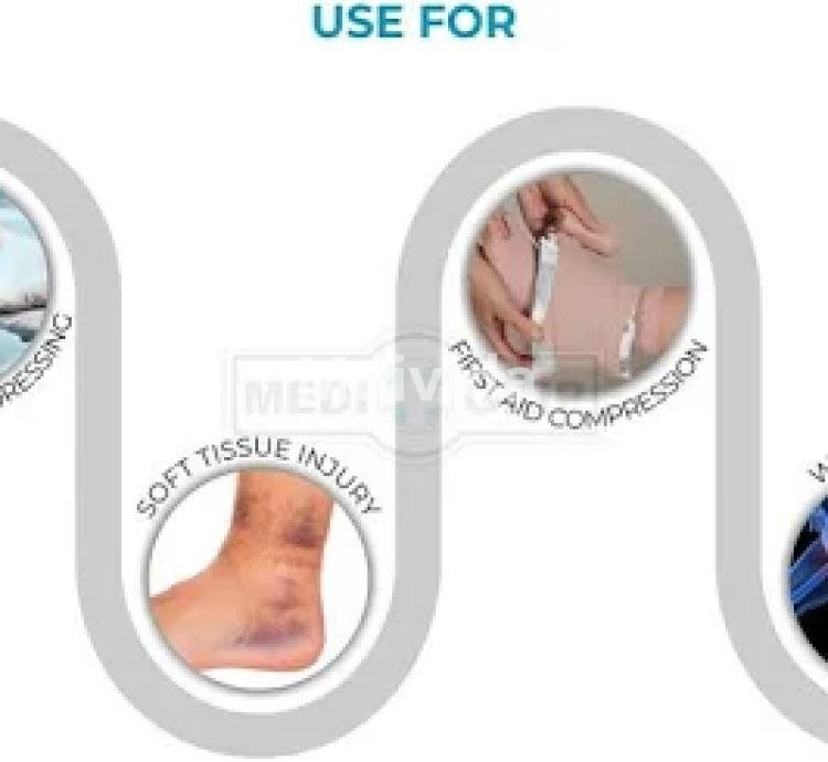 Medigrip Elastic Adhesive Bandage 10cm x 4cm Compression Support