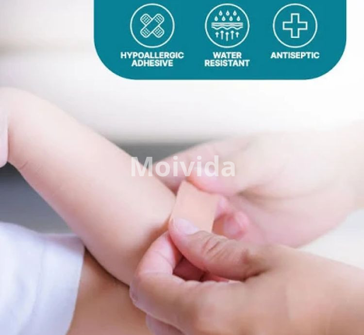 Apollo Wash-Proof Adhesive Bandages 8 Count Water-Resistant Dressing