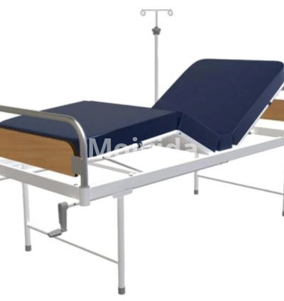 Manual Fowler Bed with SS Laminate Panel Adjustable Two-Section Frame