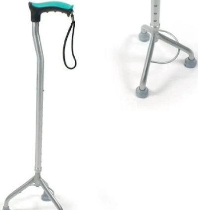 EXCLIQ Walking Stick Tripod Adjustable Lightweight Aluminum Walking Aid