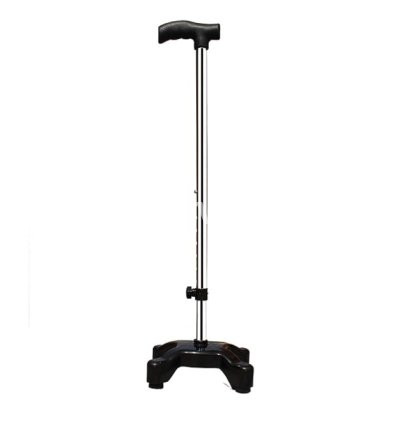 KDS Surgical 4-Leg Quadripod Walking Stick Height-Adjustable Iron Aid