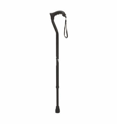 ELKO EL-810PC Adjustable Walking Stick – Single Leg Aluminium Cane with Ergonomic Handle