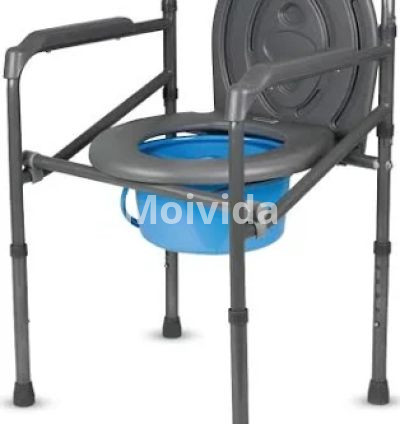 Vissco Comfort Folding Commode Chair Portable Adjustable Bathroom Aid