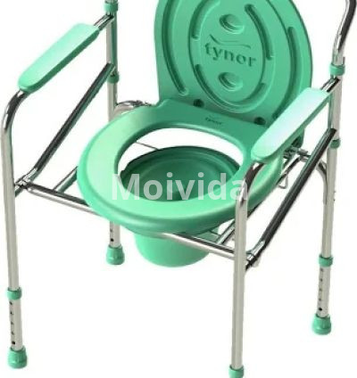 Tynor Commode Chair Adjustable Foldable Toilet Aid for Elderly Patients