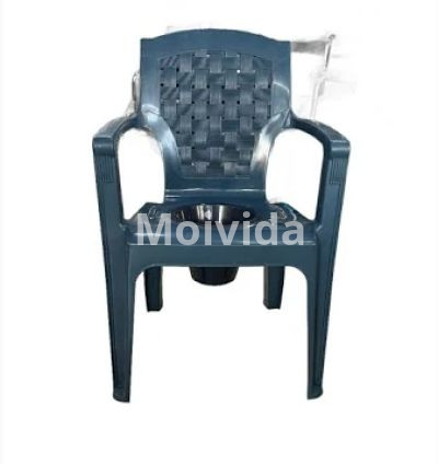 AeonCare Plastic Commode Chair – Durable PVC Toilet Chair for Home & Hospitals