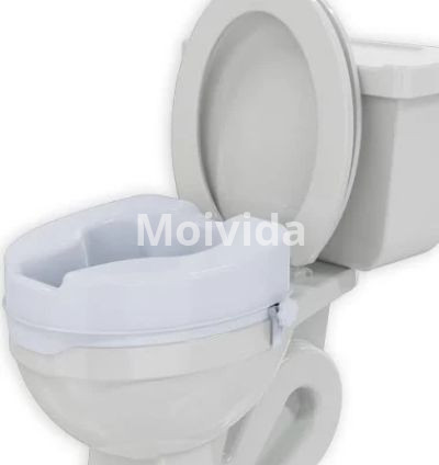 EASYCARE EC7060C4 Toilet Seat Riser – 4-Inch Raised Seat with Safety Lock