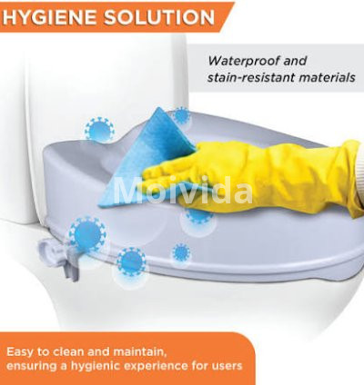 Vissco Comfort Commode Elevated Seat Portable Toilet Raiser Multi-Height