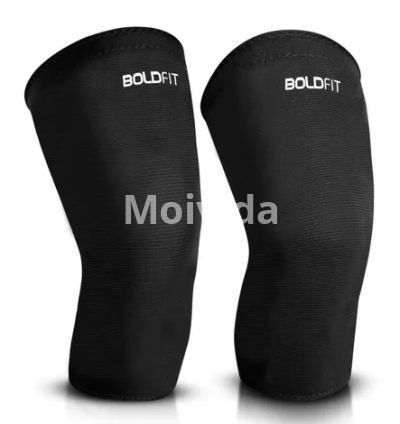 Boldfit Black Knee Caps – Compression Knee Support for Sports & Daily Use (Pair)