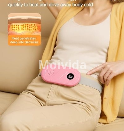 BRONTIX Period Cramp Relief Massager Smart Heating Pad for Pain Relief