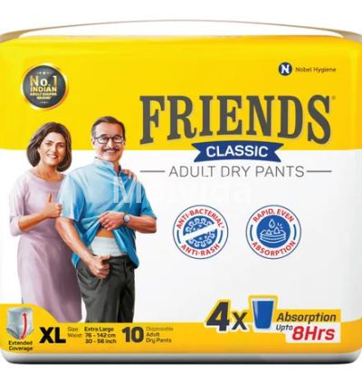 Friends Classic Adult Dry Pants XL 8-Hour Absorption Anti-Bacterial Protection