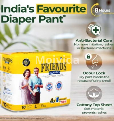 Friends Classic Adult Dry Pants XL 8-Hour Absorption Anti-Bacterial Protection 4