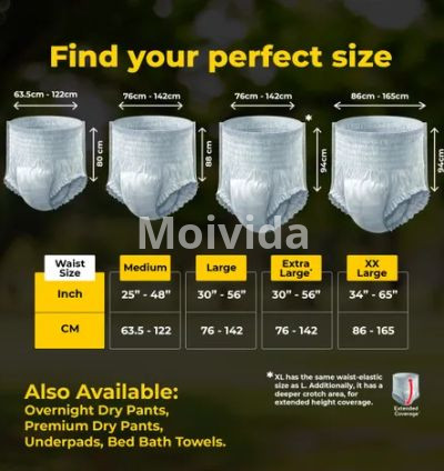 Friends Classic Adult Dry Pants XL 8-Hour Absorption Anti-Bacterial Protection 3