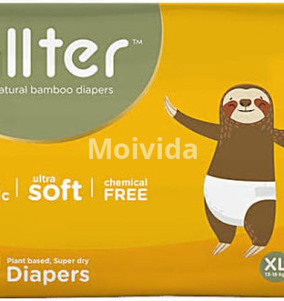 Allter Organic Bamboo Diapers XL Plant-Based Ultra Soft Chemical-Free