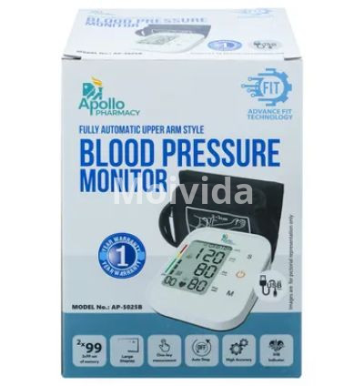 Apollo AP-5025B Automatic Upper Arm Digital Blood Pressure Monitor