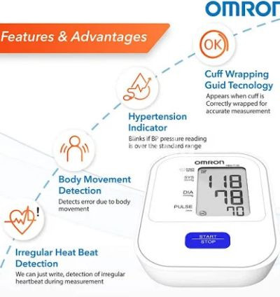 Omron HEM-7120 Automatic Blood Pressure Monitor with Intellisense 3