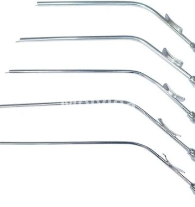 Vaishnav Surgical Aspiration Suction Tube 30cm Stainless Steel Cannula 3