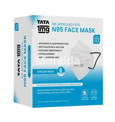 Tata 1mg FFP2 N95 Mask BIS-Approved 6-Layer Premium Protective Mask 4