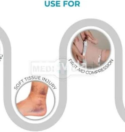 Medigrip Elastic Adhesive Bandage 10cm x 4cm Compression Support 3