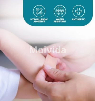 Apollo Wash-Proof Adhesive Bandages 8 Count Water-Resistant Dressing