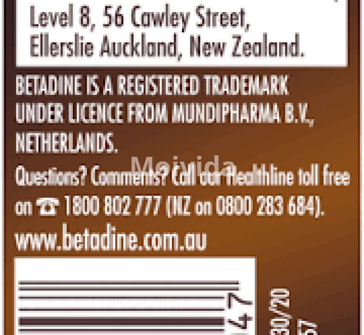 Betadine 10% Topical Povidone-Iodine Solution for Wounds