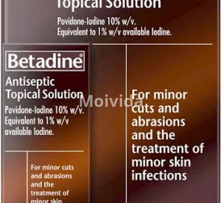 Betadine 10% Topical Povidone-Iodine Solution for Wounds